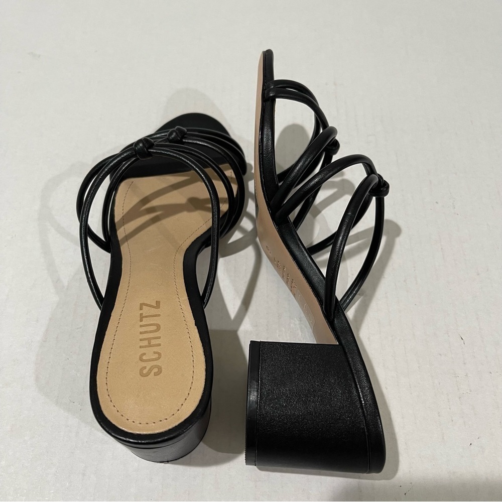 SCHUTZ Black Strappy Heels - Picture 6 of 9